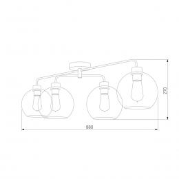 Потолочная люстра TK Lighting 4460 Grant  - 2 купить